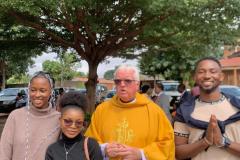 Newly baptised Christians on Easter Sunday