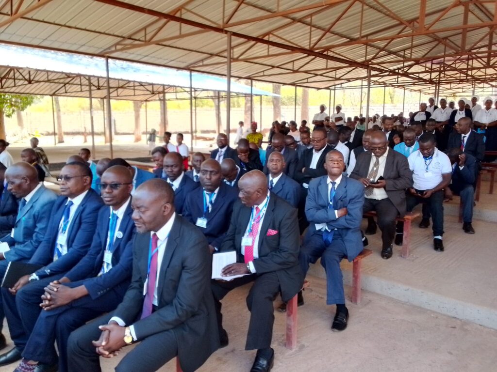 Men from St Kizito and St Anne parishes at mass