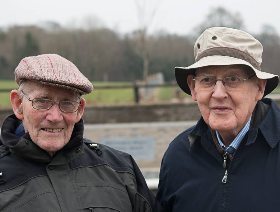 Fr Alfie Byrne and Paddy Hagan