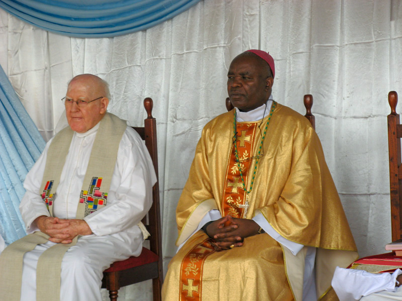 Fr Hagan with Bishop Mtumbuka