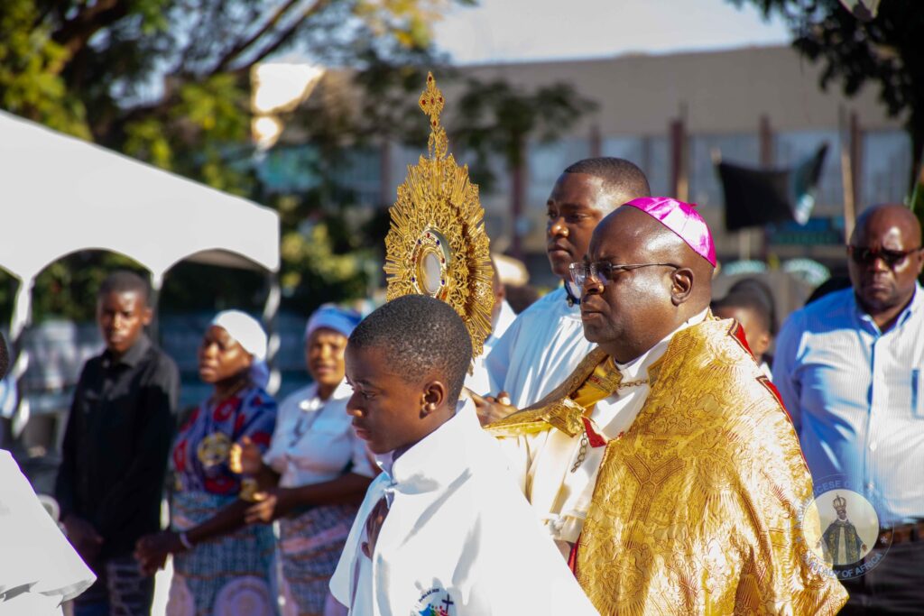 Archbishop George Desmond Tamabal at the Malawi National Eucharistic Congress