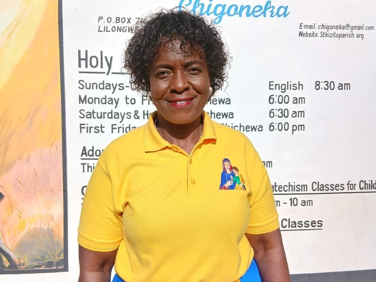 Maria Consolata choir chair Chimwemwe Mabulekisi