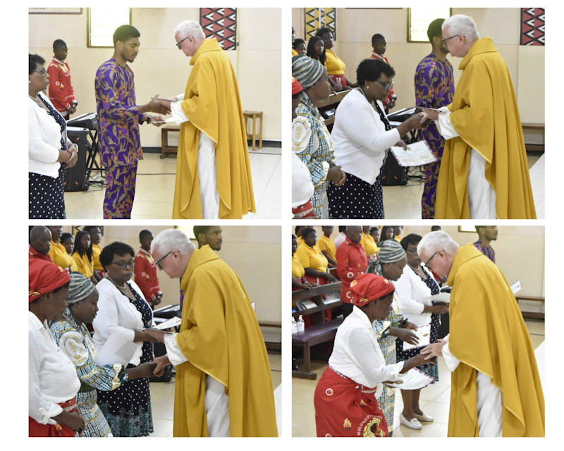 commissioning of four extraordinary eucharistic ministers at st kizito parish
