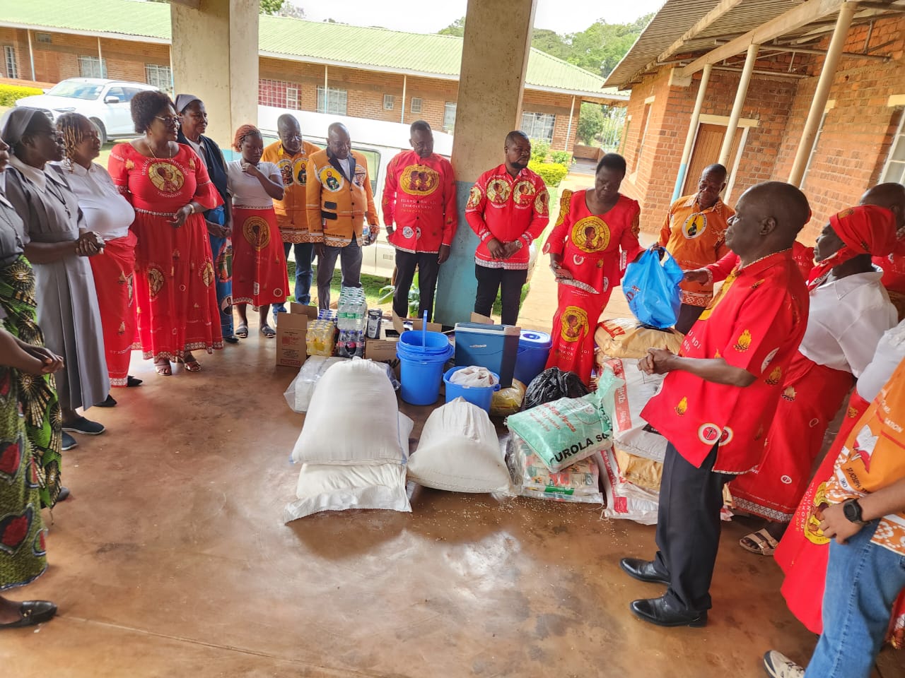 St Vincent de Paul and Catholic Men Association visit to Mlale Sisters home